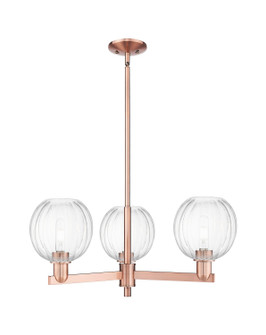 Arcadia Three Light Pendant in Antique Copper (405|716-3CR-AC-G458-7CL)
