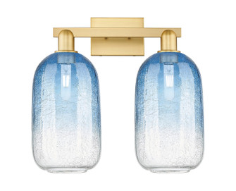 Arcadia Two Light Bath Vanity in Satin Gold (405|716-2W-SG-G482-7SB)