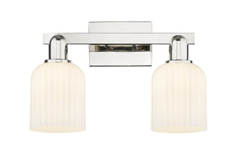 Arcadia Two Light Bath Vanity in Polished Nickel (405|716-2W-PN-G559-5GWH)