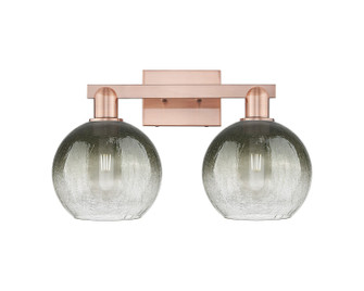 Arcadia Two Light Bath Vanity in Antique Copper (405|716-2W-AC-G483-8SL)