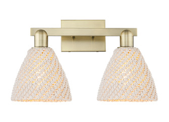 Arcadia Two Light Bath Vanity in Antique Brass (405|716-2W-AB-NBD-75-NAT)