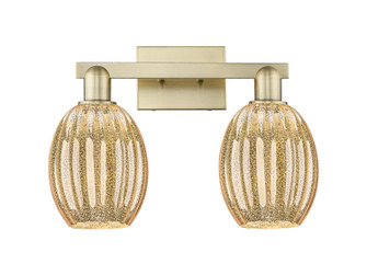 Arcadia Two Light Bath Vanity in Antique Brass (405|716-2W-AB-G459-6ME)