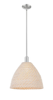 Arcadia One Light Mini Pendant in Brushed Satin Nickel (405|716-1S-SN-NBD-16-NAT)