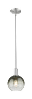Arcadia One Light Mini Pendant in Brushed Satin Nickel (405|716-1S-SN-G483-8SL)