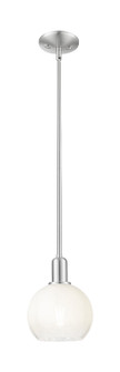 Arcadia One Light Mini Pendant in Brushed Satin Nickel (405|716-1S-SN-G483-8OP)