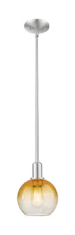 Arcadia One Light Mini Pendant in Brushed Satin Nickel (405|716-1S-SN-G483-8AM)