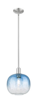 Arcadia One Light Mini Pendant in Brushed Satin Nickel (405|716-1S-SN-G481-10SB)