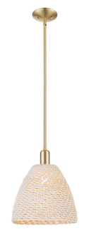 Arcadia One Light Mini Pendant in Champagne Bronze (405|716-1S-CB-NBD-12-NAT)