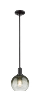 Arcadia One Light Mini Pendant in Matte Black (405|716-1S-BK-G483-8SL)