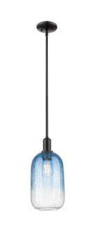 Arcadia One Light Mini Pendant in Matte Black (405|716-1S-BK-G482-7SB)
