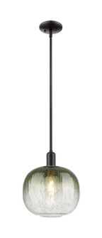 Arcadia One Light Mini Pendant in Matte Black (405|716-1S-BK-G481-10SL)
