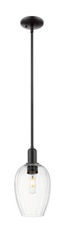 Arcadia One Light Mini Pendant in Matte Black (405|716-1S-BK-G457-6CL)