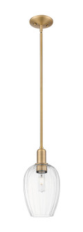 Arcadia One Light Mini Pendant in Brushed Brass (405|716-1S-BB-G457-6CL)