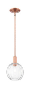 Arcadia One Light Mini Pendant in Antique Copper (405|716-1S-AC-G458-7CL)