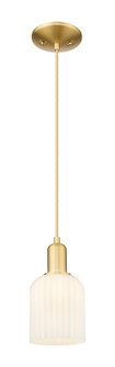 Arcadia One Light Mini Pendant in Satin Gold (405|716-1P-SG-G559-5GWH)