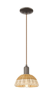 Arcadia One Light Mini Pendant in Oil Rubbed Bronze (405|716-1P-OB-NBD2-75-NAT)