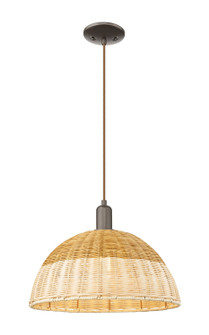 Arcadia One Light Mini Pendant in Oil Rubbed Bronze (405|716-1P-OB-NBD2-16-NAT)