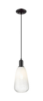 Arcadia One Light Mini Pendant in Matte Black (405|716-1P-BK-G480-6OP)