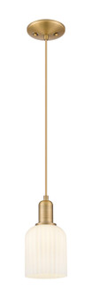 Arcadia One Light Mini Pendant in Brushed Brass (405|716-1P-BB-G559-5GWH)