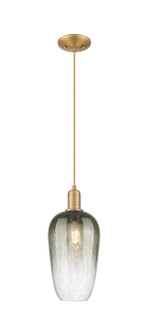 Arcadia One Light Mini Pendant in Brushed Brass (405|716-1P-BB-G484-7SL)