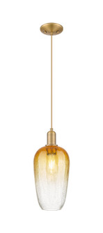 Arcadia One Light Mini Pendant in Brushed Brass (405|716-1P-BB-G484-7AM)
