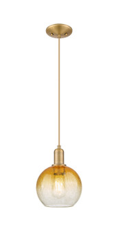 Arcadia One Light Mini Pendant in Brushed Brass (405|716-1P-BB-G483-8AM)