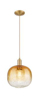 Arcadia One Light Mini Pendant in Brushed Brass (405|716-1P-BB-G481-10AM)