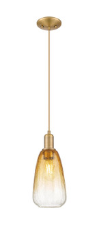 Arcadia One Light Mini Pendant in Brushed Brass (405|716-1P-BB-G480-6AM)