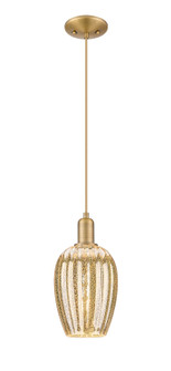 Arcadia One Light Mini Pendant in Brushed Brass (405|716-1P-BB-G457-6ME)