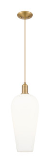 Arcadia One Light Pendant in Brushed Brass (405|716-1P-BB-G456-8WH)