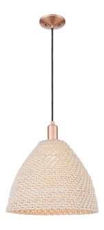 Arcadia One Light Mini Pendant in Antique Copper (405|716-1P-AC-NBD-16-NAT)
