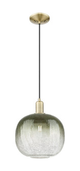 Arcadia One Light Mini Pendant in Antique Brass (405|716-1P-AB-G481-10SL)
