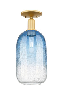 Arcadia One Light Semi-Flush Mount in Satin Gold (405|716-1C-SG-G482-7SB)