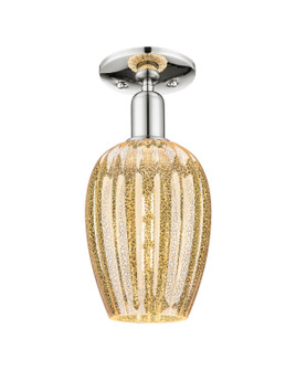 Arcadia One Light Semi-Flush Mount in Polished Nickel (405|716-1C-PN-G457-6ME)