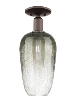 Arcadia One Light Semi-Flush Mount in Oil Rubbed Bronze (405|716-1C-OB-G484-7SL)