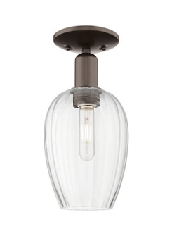 Arcadia One Light Semi-Flush Mount in Oil Rubbed Bronze (405|716-1C-OB-G457-6CL)