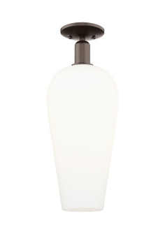 Arcadia One Light Semi-Flush Mount in Oil Rubbed Bronze (405|716-1C-OB-G456-8WH)