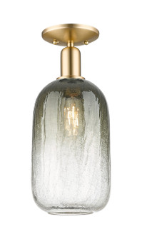 Arcadia One Light Semi-Flush Mount in Champagne Bronze (405|716-1C-CB-G482-7SL)