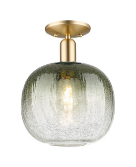 Arcadia One Light Semi-Flush Mount in Champagne Bronze (405|716-1C-CB-G481-10SL)