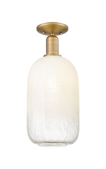 Arcadia One Light Semi-Flush Mount in Brushed Brass (405|716-1C-BB-G482-7OP)