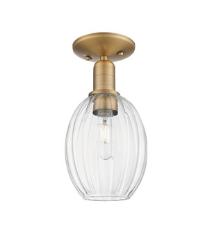 Arcadia One Light Semi-Flush Mount in Brushed Brass (405|716-1C-BB-G459-6CL)