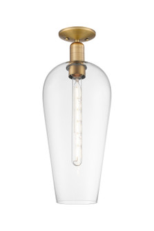 Arcadia One Light Semi-Flush Mount in Brushed Brass (405|716-1C-BB-G456-8CL)
