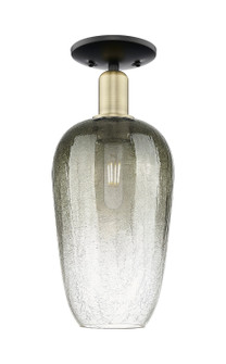 Arcadia One Light Semi-Flush Mount in Black Antique Brass (405|716-1C-BAB-G484-7SL)