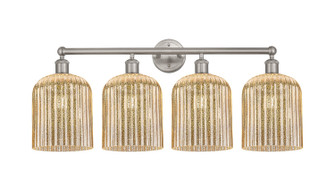 Edison Four Light Bath Vanity in Brushed Satin Nickel (405|616-4W-SN-G559-8ME)