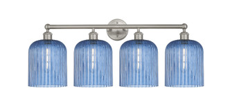 Edison Four Light Bath Vanity in Brushed Satin Nickel (405|616-4W-SN-G559-8BL)