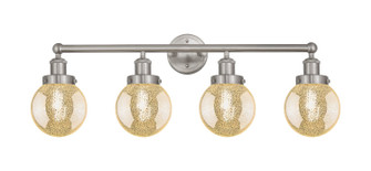 Edison Four Light Bath Vanity in Brushed Satin Nickel (405|616-4W-SN-G208-6)