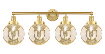 Edison Four Light Bath Vanity in Satin Gold (405|616-4W-SG-G208-8)