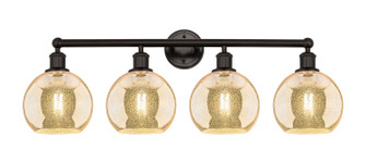 Edison Four Light Bath Vanity in Oil Rubbed Bronze (405|616-4W-OB-G128-8)