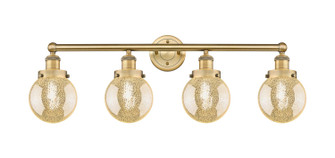 Edison Four Light Bath Vanity in Brushed Brass (405|616-4W-BB-G208-6)