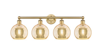Edison Four Light Bath Vanity in Brushed Brass (405|616-4W-BB-G128-8)